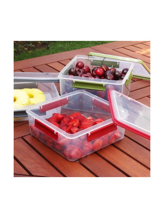 Viomes Cutie pentru Mâncare Plastic Verde Potrivit pentru Cuptor cu Microunde 1400ml 1buc