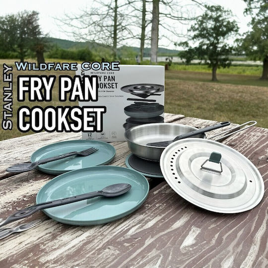Stanley Wildfare Core Fry Pan Cook Set 12-piece 0.94lt Charcoal