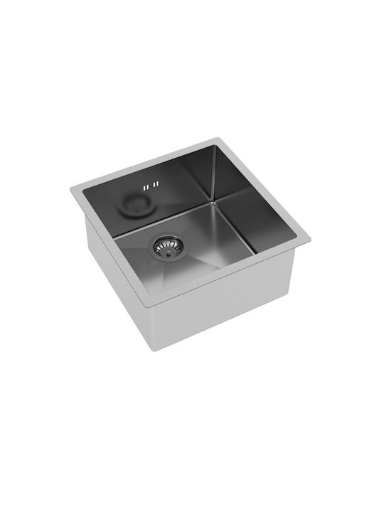 Helika Helika Enna ΕΝΝ100Χ Sub masă Chiuvetă Inox L45xW45cm Argintiu