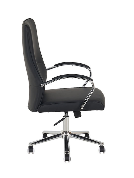 Zita Plus A9930 Директорски Офис Стол С Фиксирани Подлакътници Черен