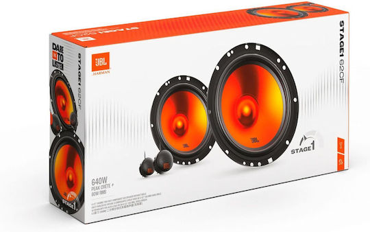 JBL STAGE1 62CF Σετ Ηχεία Αυτοκινήτου Διαιρούμενα 6.5" με 80W RMS (2 Δρόμων)