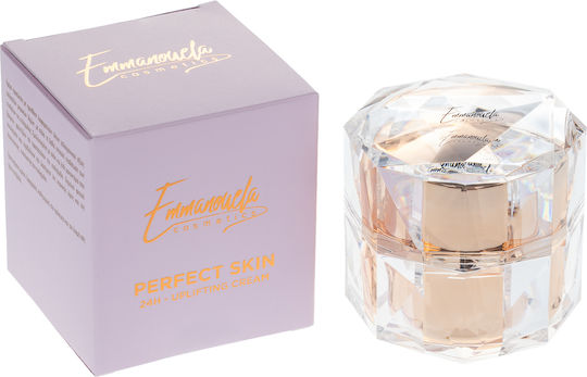 Emmanouela Cosmetics Cremă de Față Hidratantă & Anti-îmbătrânire 24h pentru Acnee cu Acid Hialuronic & Aloe Vera 50ml