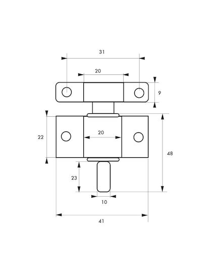 Window Lock Bolt Thirard 00100426