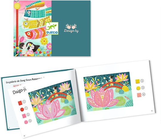 Djeco Mosaic shiny Flowers Glitter for Children 5+ years Years