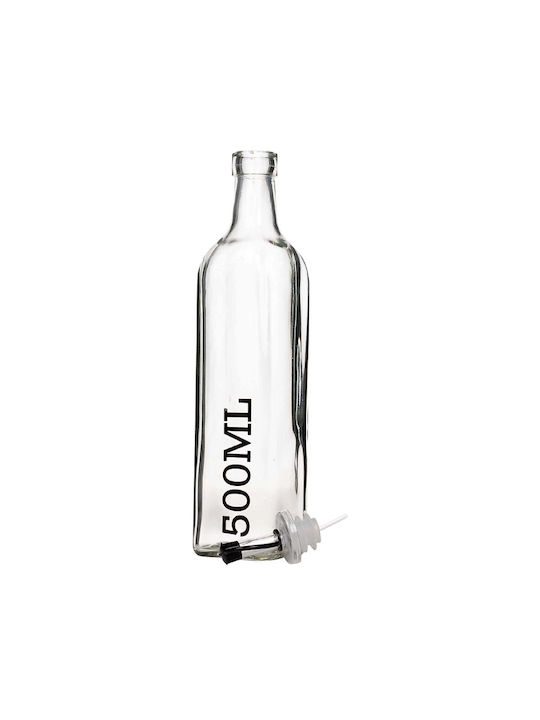 Excellent Houseware Set de Ulei și Oțet Sticlă cu Flux 500ml