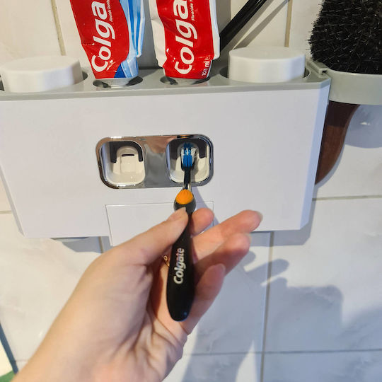 Baza de susținere a periuței de dinți Plastic Albă 6426390688064
