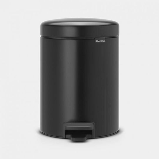 Brabantia New Icon Metallisch Badezimmer Mülleimer 5Es Black Matt