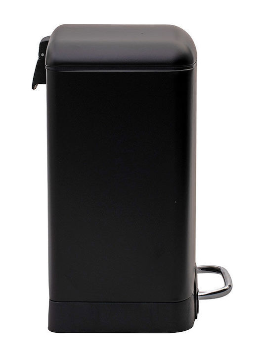 Estia Inox Καλαθάκι Μπάνιου Soft Close 6lt Black Matt