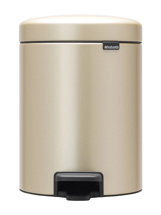 Brabantia New Icon 304422 Metallic Bathroom Basket 5lt Champagne