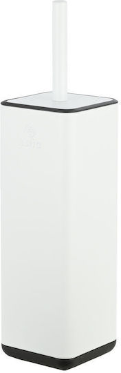 Estia Cubic Μεταλλικό Πιγκάλ Μπάνιου Λευκό