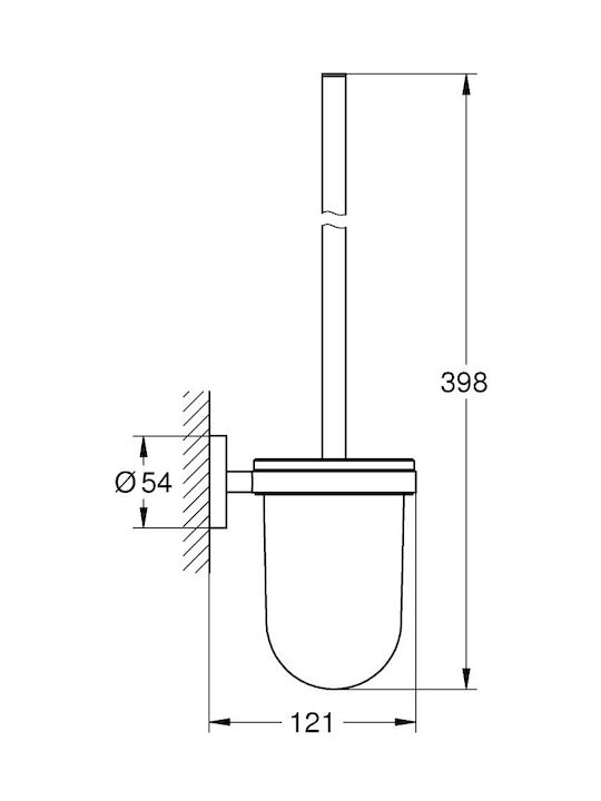 Grohe Essentials 40374GN1 Metallisch Badezimmer Toilettenbürste Gold Checkmate