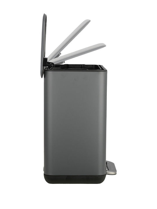 Estia Bathroom Trash Can Cubic Soft Close 6L Grey