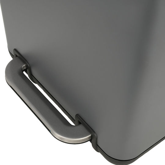 Estia Badezimmer-Mülleimer Cubic Soft Close 6L Grau