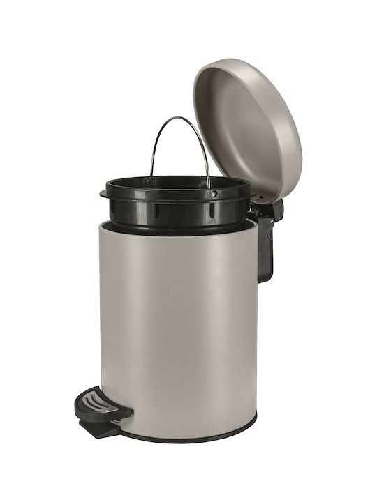 Kleine Wolke One 8058977858 Metallic Bathroom Basket 3lt Gray
