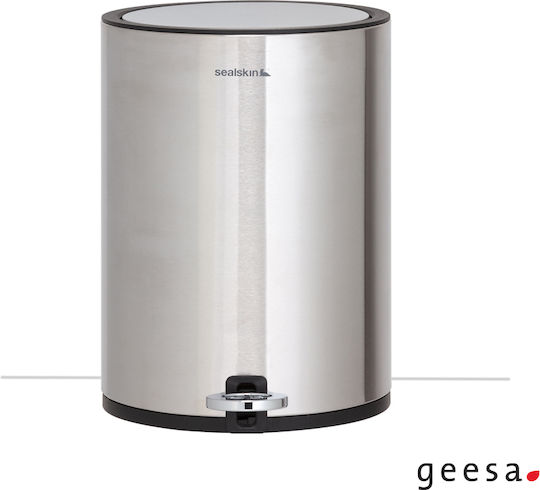 Geesa 362412404-110 Inox Perie de toaletă Închidere lentă 3lt Argintiu