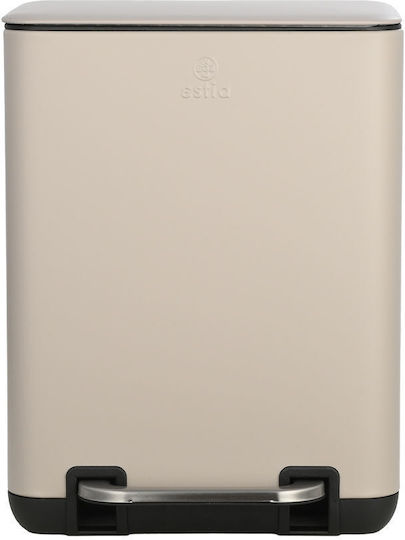 Estia Кошче за баня Cubic Soft Close 6L Taupe