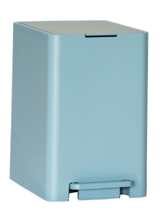 Viomes Plastic Bathroom Basket Soft Close 7lt Light Blue