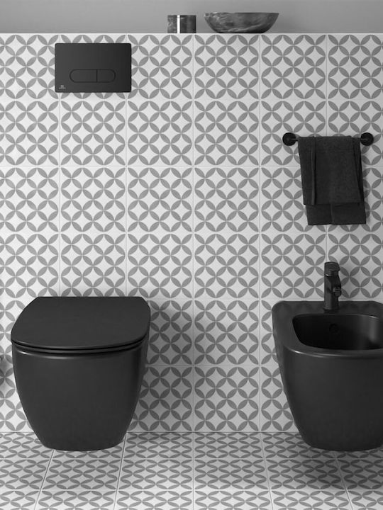 Ideal Standard Iom A9119XG Glas Badezimmer Toilettenbürste Schwarz