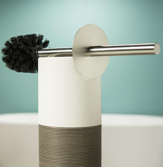 Sealskin Doppio 361840574 Porcelain Toilet Brush Brown