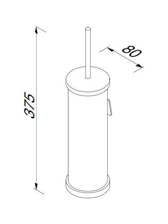 Geesa Nemox Inox Πιγκάλ Μπάνιου Ασημί