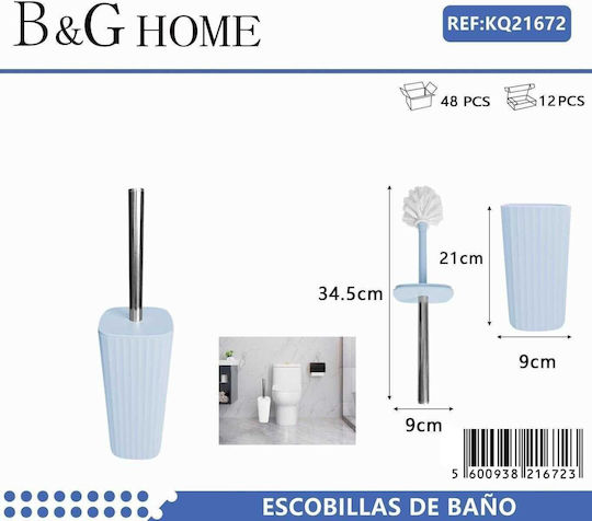Kunststoff Badezimmer Toilettenbürste Hellblau