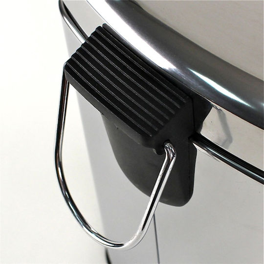 Gedy 2309-13 Metallisch Badezimmer Mülleimer 5Es Silber