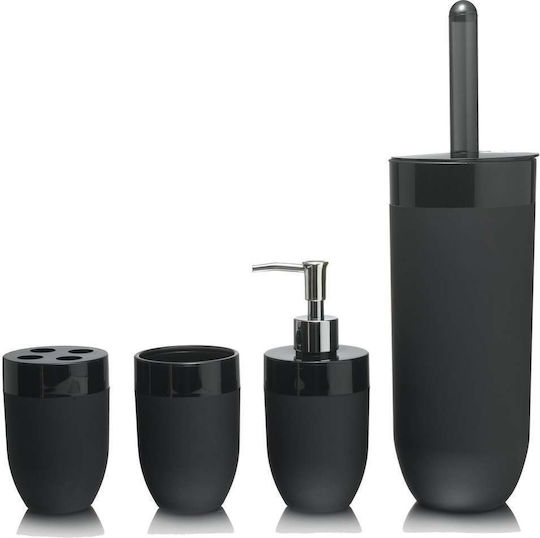 Sealskin Bloom 361770519 Plastic Coș de gunoi pentru baie Negru