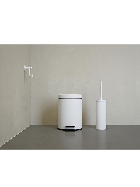 Verdi Metallic Toilet Brush White Matt