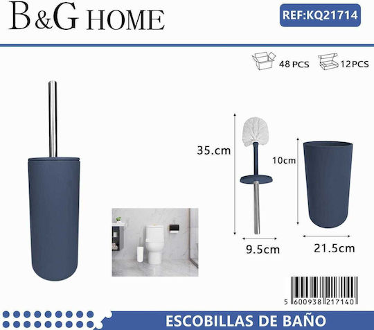 21714 Kunststoff Badezimmer Toilettenbürste Blau