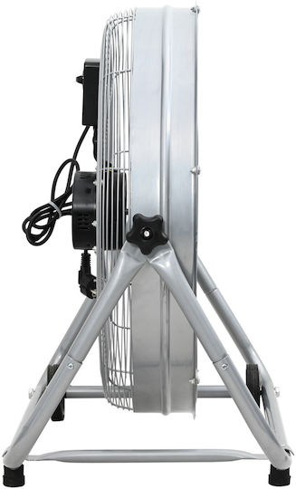 vidaXL Ανεμιστήρας Δαπέδου 60W Διαμέτρου 64cm Ασημί