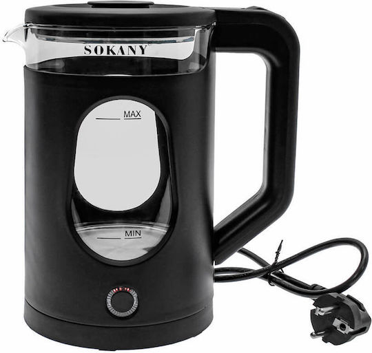 Sokany Електрическа Кана 2.3л 2000W Черна