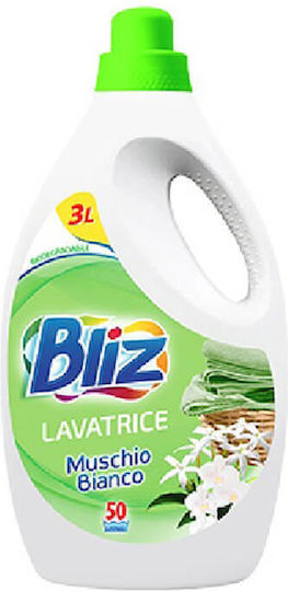Bliz Lichid Detergent pentru haine cu Aromă Mushio Bianco 3lt (50 Cupe de măsurare)