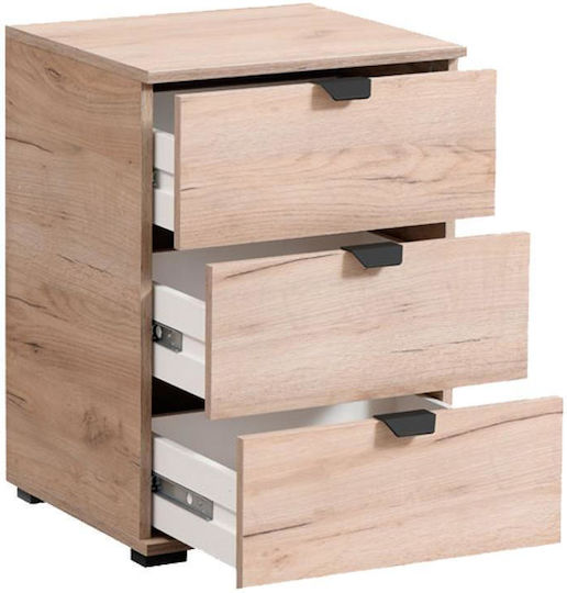 Nachttisch Duero 3F Grey Oak 45x40x63cm