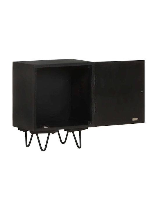Bedside Table of Solid Wood Ορείχαλκος 40x30x50cm