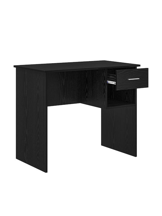 Γραφείο Ξύλινο Μαύρης Δρυς 90x49.5x75εκ.