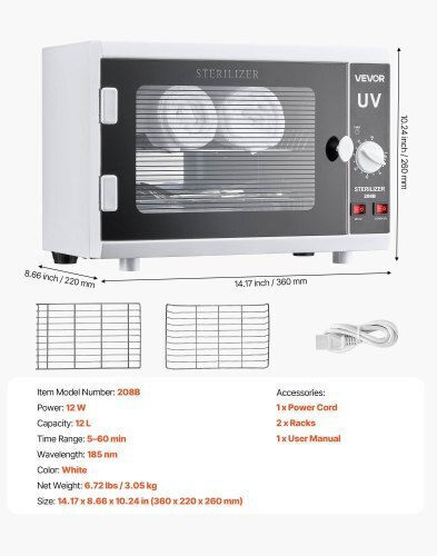 Vevor Κλίβανος 12lt 12W
