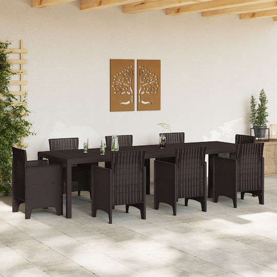 Masa pentru spații exterioare Ratan CAFE 150x100x73buc