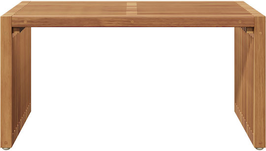 Sitting Room Table for Small Outdoor Spaces from Teak Brown 70x37.5x35.5cm