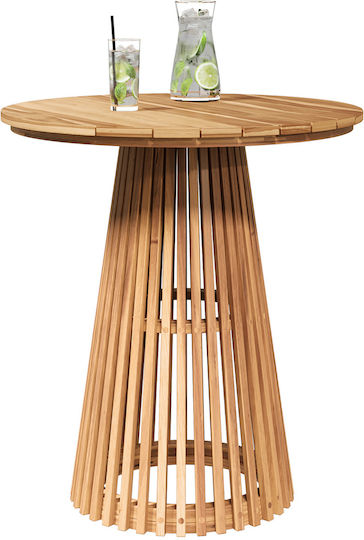Garten- und Terrassentisch aus Teak Braune 70x70x75cm