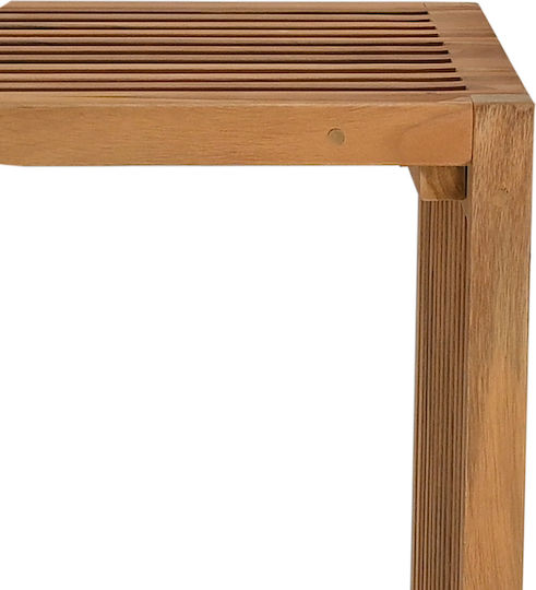 Sitting Room Table for Small Outdoor Spaces from Teak Brown 50x32.5x35cm