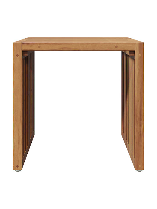 Sitting Room Table for Small Outdoor Spaces from Teak Brown 45x42.5x45cm