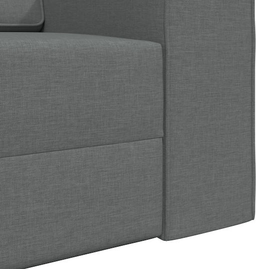 Триместен Диван Спалня Текстил Dark Grey 245x78x77см.