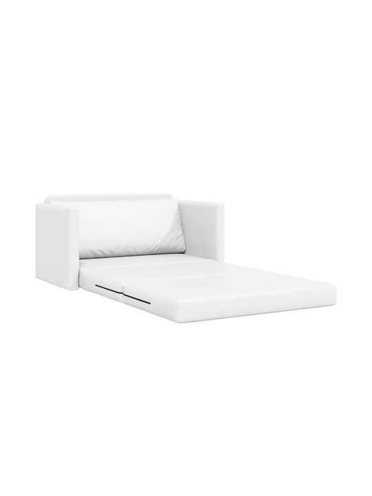 Ecksofa Schlafsofa Weiß 124x71x78cm