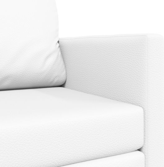 Corner Couch Bed White 124x71x78 cm