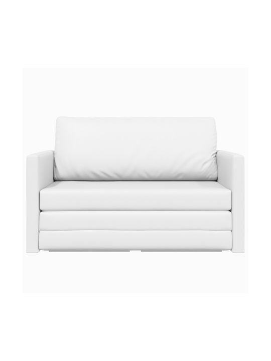 Ecksofa Schlafsofa Weiß 124x71x78cm