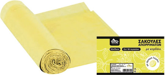 AGC Scented Trash Bags with Drawstring 52x75cm 6pcs Yellow