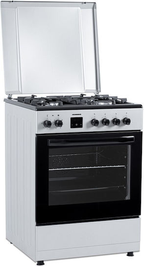 Heinner Κουζίνα 65lt με Εστίες Υγραερίου Π60εκ. Inox