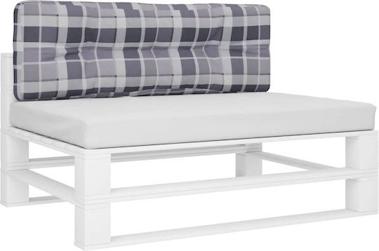 vidaXL Gartenstuhlkissen Für Paletten Sitzbank Grau 40x120cm