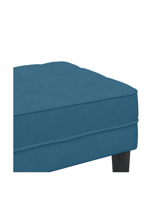 "vidaXL Bänke Blau 100% Polyester Mittelfuß Sperrholz"