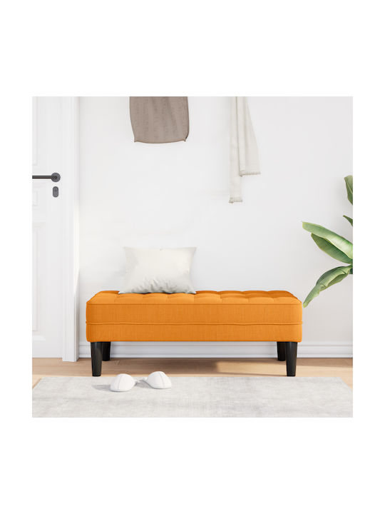 Taburet Tapițat cu Țesătură Galben Închis 113x57x39cm